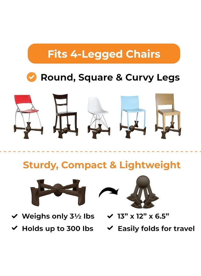 Kaboost Portable Chair Raiser Chocolate