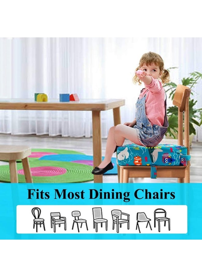 Dining Chair Heightening Cushion Portable Dismountable Adjustable Highchair Booster for Baby Toddler Kids Infant Washable Thick Chair Seat Pad Mat