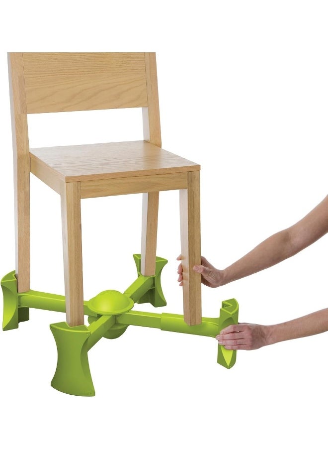 KABOOST Booster Seat for Dining Table, Green - Goes Under The Chair - Portable Chair Booster for Toddlers and Grown Ups