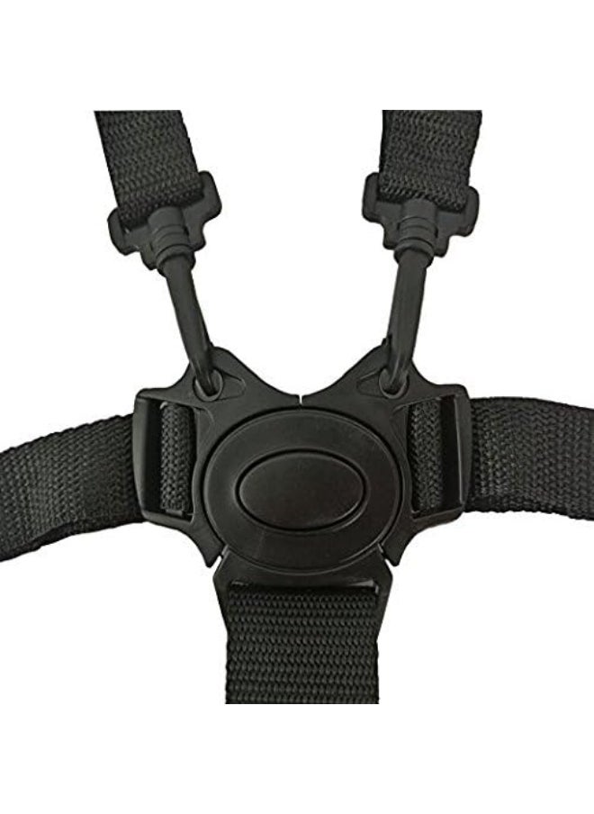 Twoworld High Chair Straps, 5 Point Harness, Harness for High Chair, High Chair Harness, Universal Baby Safe Belt Holder replacement for Stroller Wooden High Chair Pram Buggy Children Kid Pushchair