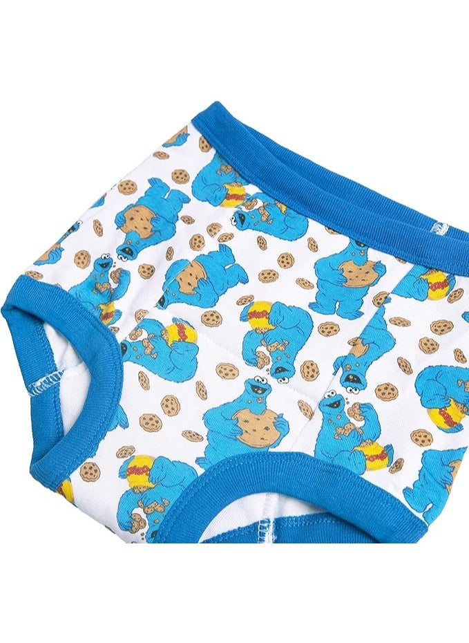Sesame Street Unisex Toddler Potty Training Pants with Elmo, Cookie Monster and Big Bird with Stickers & Success Chart