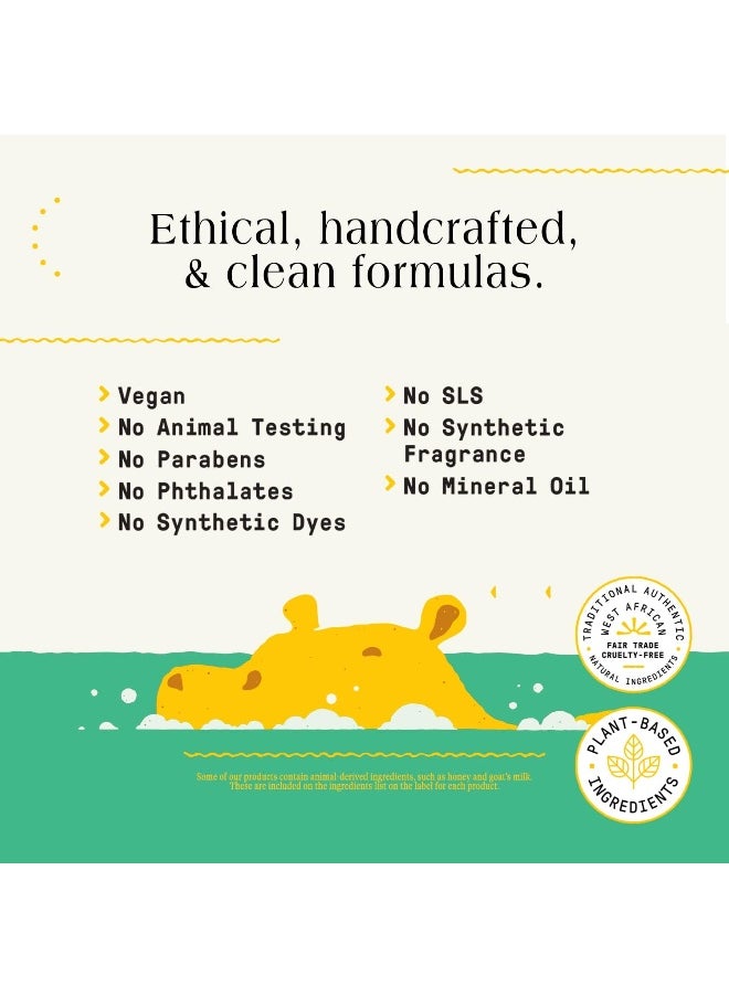 Alaffia Babies and Kids Bubble Bath, Gentle Baby Essentials for Delicate Skin, Cleansing & Calming Bubbles, Plant Based Formula, Vegan, Eucalyptus Mint (2 Pack - 32 Fl Oz Ea)
