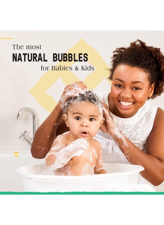 Alaffia Babies and Kids Bubble Bath, Gentle Baby Essentials for Delicate Skin, Cleansing & Calming Bubbles, Plant Based Formula, Vegan, Eucalyptus Mint (2 Pack - 32 Fl Oz Ea)
