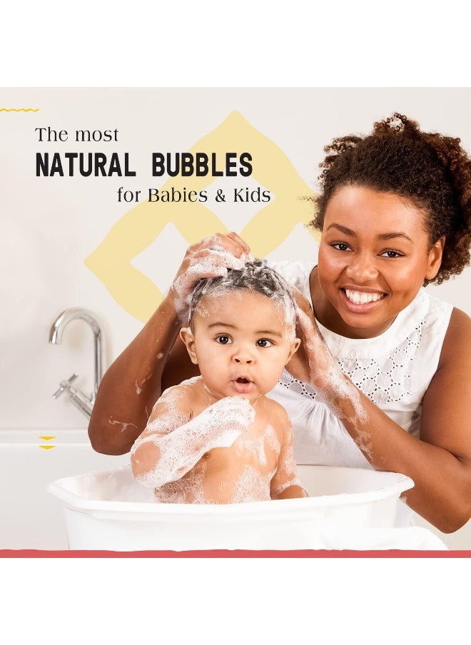 Alaffia Babies and Kids Bubble Bath, Gentle Baby Essentials for Delicate Skin, Cleansing & Calming Bubbles, Plant Based Formula, Vegan, Coconut Strawberry (2 Pack - 32 Fl Oz Ea)