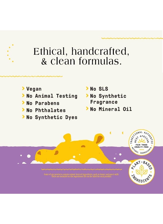 Alaffia Babies and Kids Bubble Bath, Gentle Baby Essentials for Delicate Skin, Cleansing & Calming Bubbles, Plant Based Formula, Vegan, Lemon Lavender (2 Pack - 32 Fl Oz Ea)