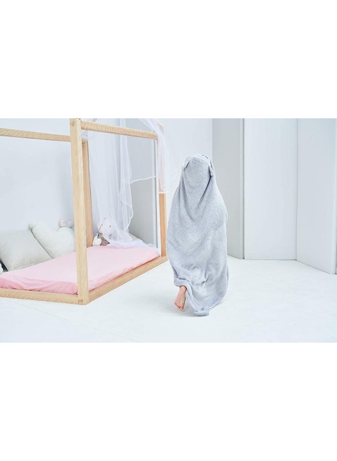 HIPHOP PANDA Bamboo Hooded Baby Towel - Softest Hippo Ears, Ultra Absorbent & Hypoallergenic