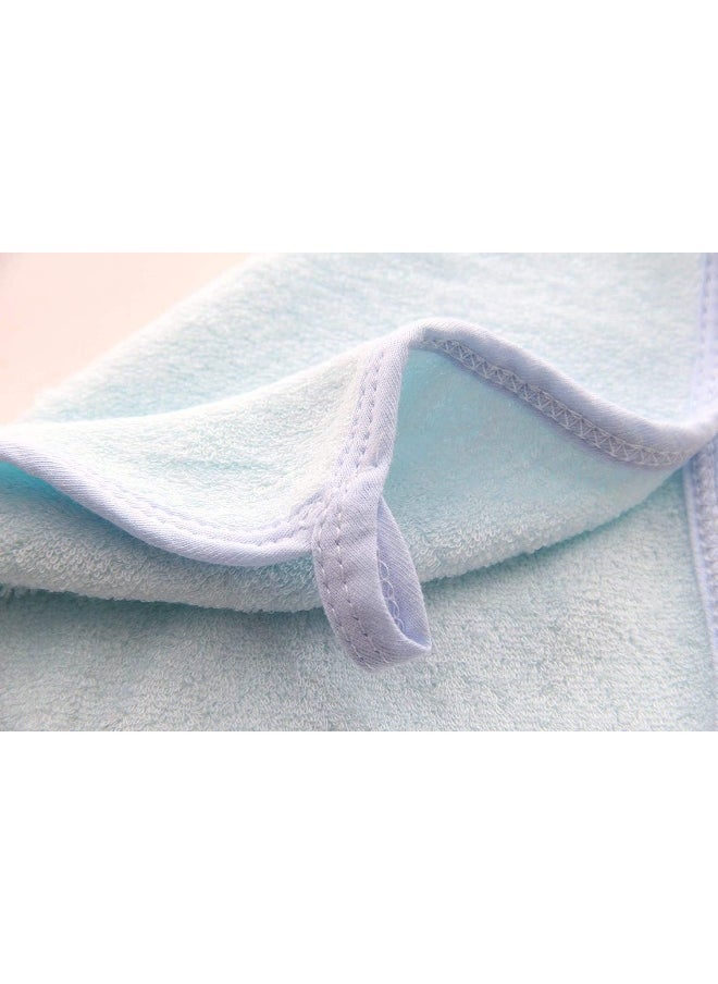 HIPHOP PANDA Baby Washcloths, Rayon Made from Bamboo - 2 Layer Ultra Soft Absorbent Newborn Bath Face Towel - Reusable Baby Wipes for Delicate Skin - Blue, 30 Pack