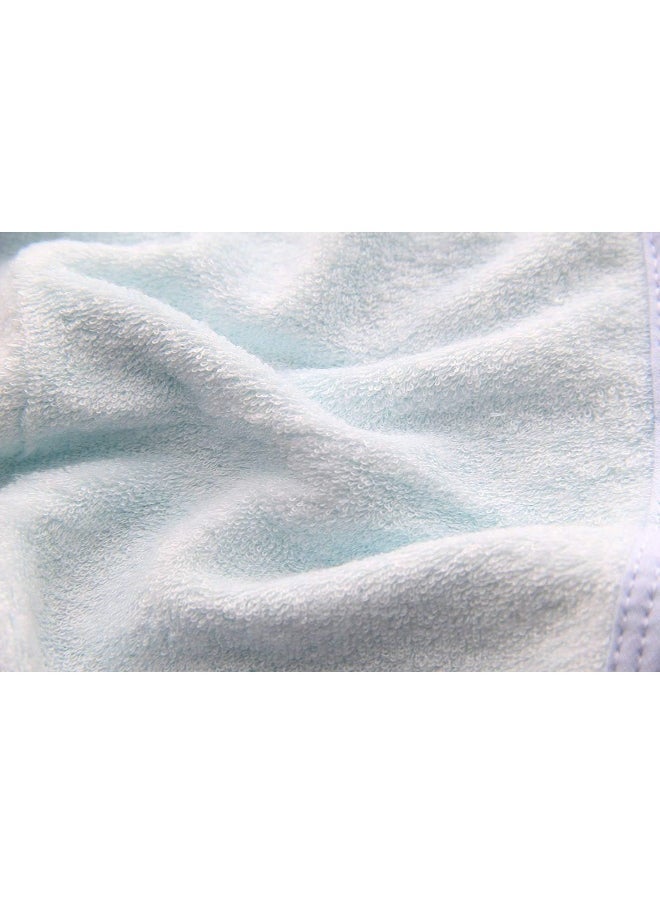 HIPHOP PANDA Baby Washcloths, Rayon Made from Bamboo - 2 Layer Ultra Soft Absorbent Newborn Bath Face Towel - Reusable Baby Wipes for Delicate Skin - Blue, 30 Pack