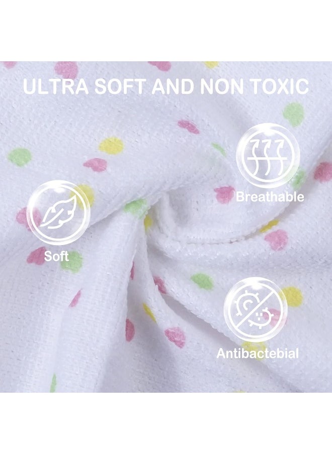 Softan Baby Washcloths, 24Pack Baby Wash Cloths Extra Soft & Ultra Absorbent, Baby Towels and Washcloths Face Towel Unisex for Boys Girls Face & Body, Washclothes Gentle on Sensitive Skin, 9''x 9''