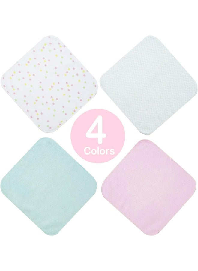 Softan Baby Washcloths, 24Pack Baby Wash Cloths Extra Soft & Ultra Absorbent, Baby Towels and Washcloths Face Towel Unisex for Boys Girls Face & Body, Washclothes Gentle on Sensitive Skin, 9''x 9''