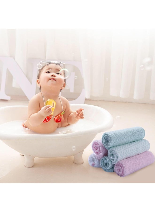 Softan Baby Washcloths, 24Pack Baby Wash Cloths Extra Soft & Ultra Absorbent, Baby Towels and Washcloths Face Towel Unisex for Boys Girls Face & Body, Washclothes Gentle on Sensitive Skin, 9''x 9''