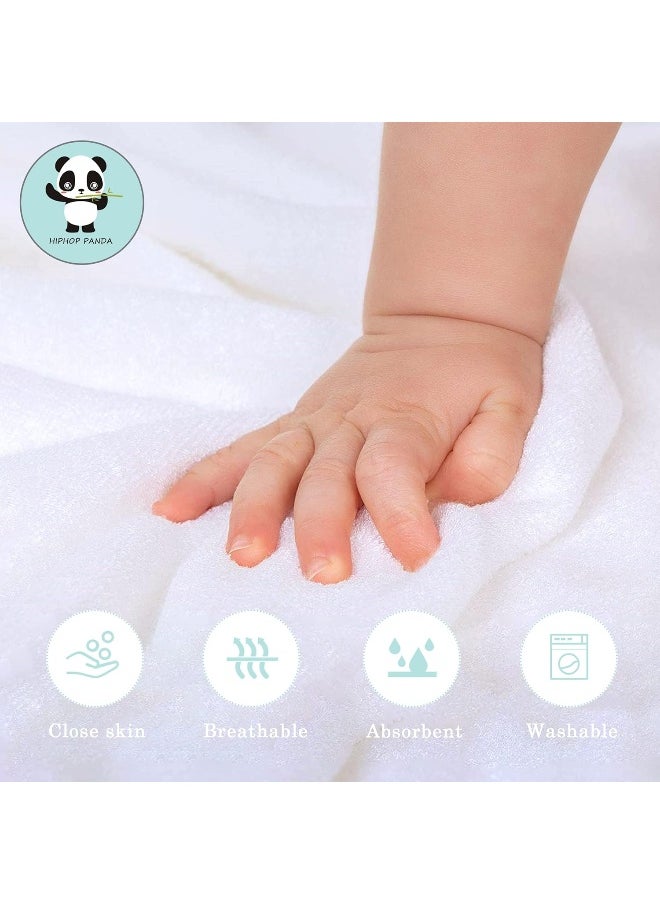 HIPHOP PANDA Bamboo Hooded Baby Towel - Soft Hooded Bath Towel with Bear Ears for Baby, Toddler, Infant, for Boy and Girl - (Bear, 30 x 40 Inch)