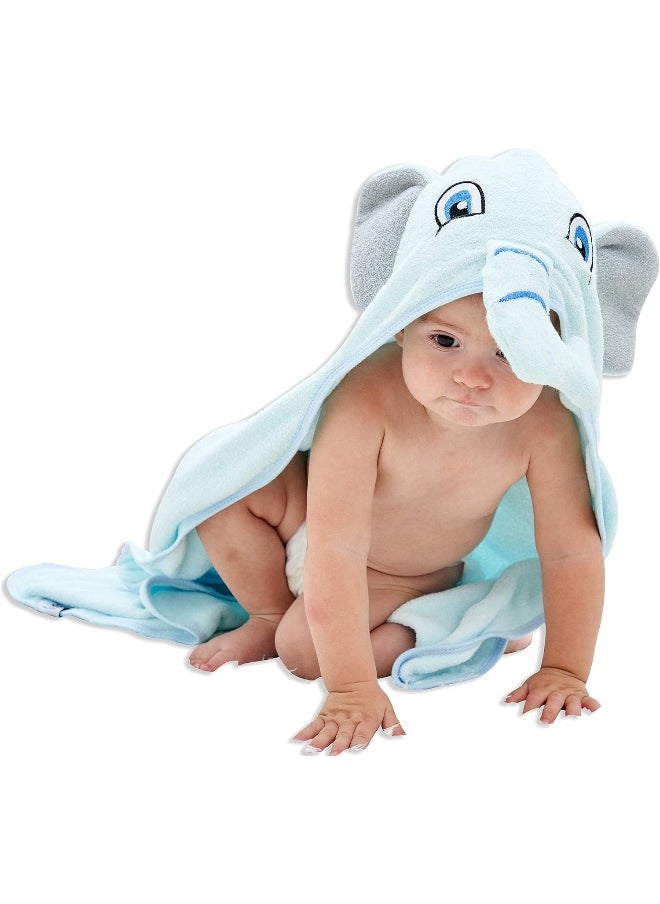 HIPHOP PANDA Bamboo Hooded Baby Towel - Soft Hooded Bath Towel for Baby, Toddler, Infant, Perfect for Boy and Girl
