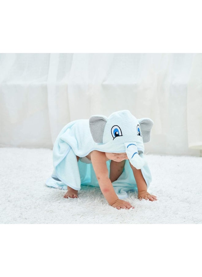 HIPHOP PANDA Bamboo Hooded Baby Towel - Soft Hooded Bath Towel for Baby, Toddler, Infant, Perfect for Boy and Girl