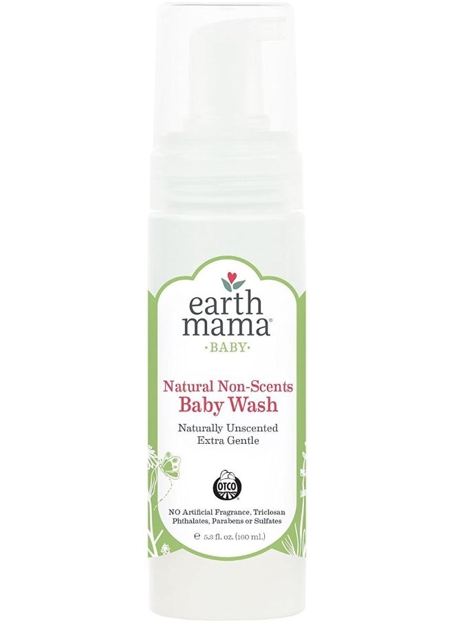Earth Mama Natural Non-Scents Baby Wash Gentle Castile Soap For Sensitive Skin, 5.3-Fluid Ounce