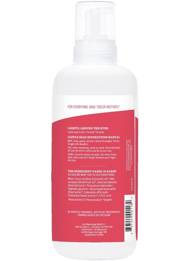 Earth Mama Simply Non-Scents Baby Wash Gentle Castile Soap for Sensitive Skin, 34-Fluid Ounce