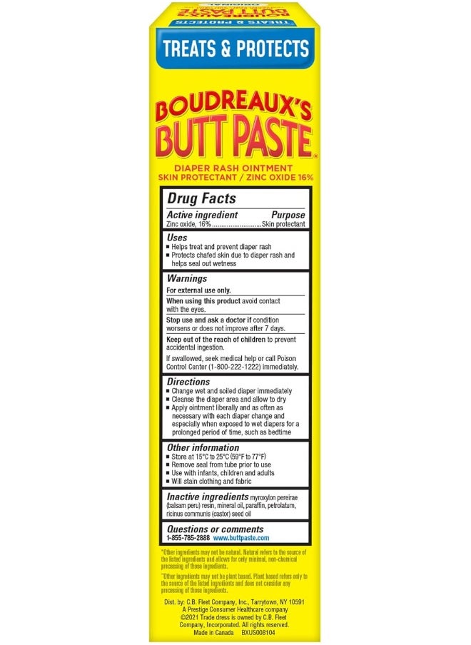 Boudreaux's Butt Paste Diaper Rash Ointment