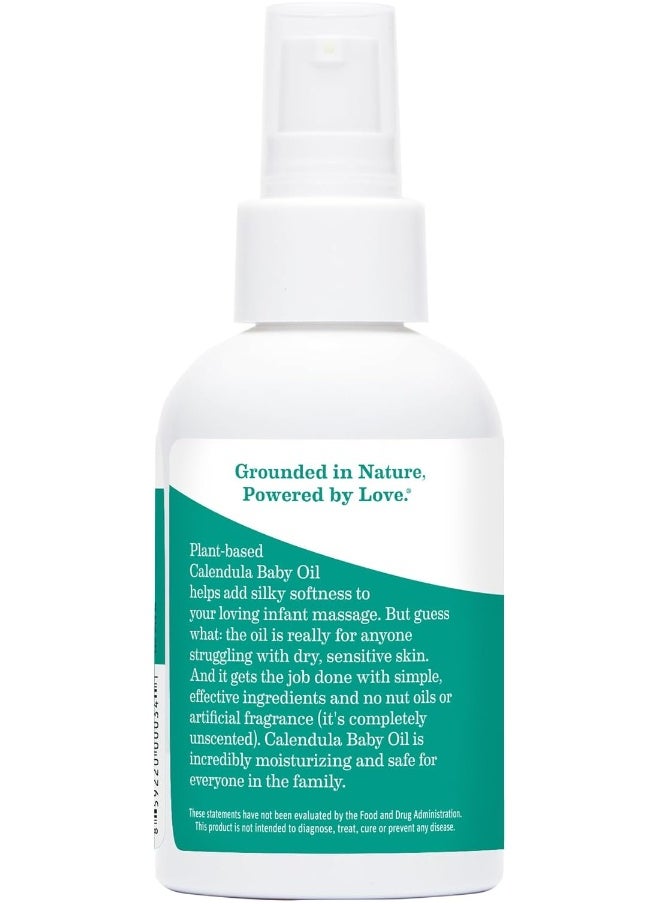 Earth Mama Calendula Baby Oil for Infant Massage 4-Fluid Ounce