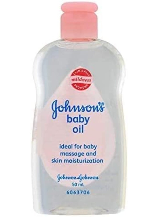 Johnson's Baby Massage Oil, 50 ml / 1.7 fl oz-3 Pack