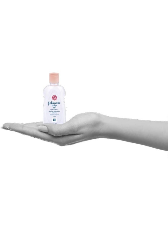 Johnson's Baby Massage Oil, 50 ml / 1.7 fl oz-3 Pack