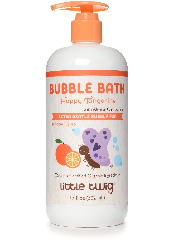 Little Twig Tangerine Organic Bubble Bath, Happy Tangerine, 500ml