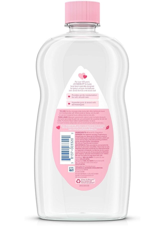 Johnson & Johnson SLC (Cosmetics) Baby Oil, 20 Fl Oz