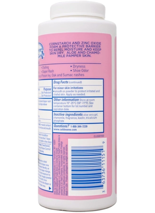 Caldesene Medicated Protecting Powder with Zinc Oxide & Cornstarch, 5oz (Pack of 2)