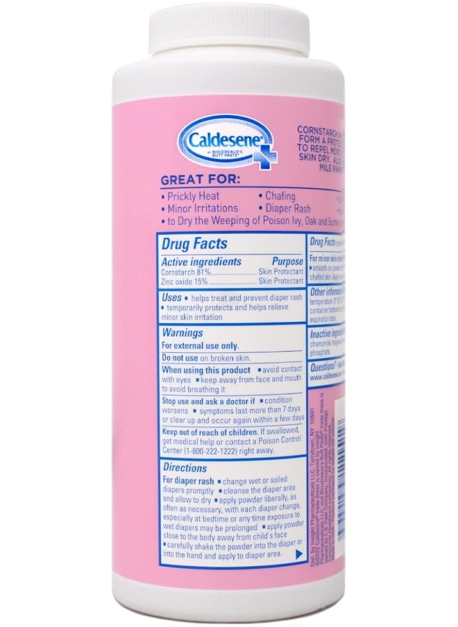 Caldesene Medicated Protecting Powder with Zinc Oxide & Cornstarch, 5oz (Pack of 2)