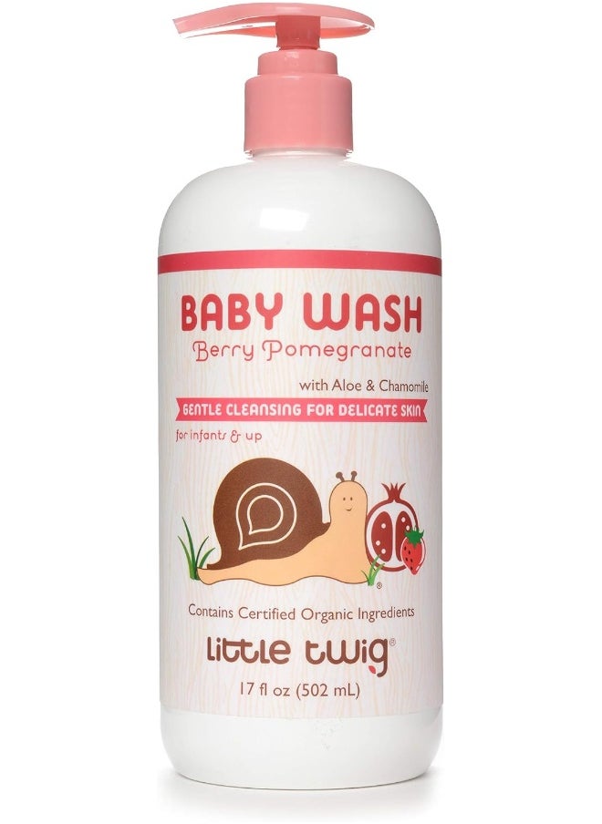 Little Twig Berry Pomegranate Baby Wash, 17 fl oz