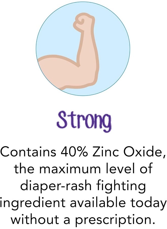 Desitin Maximum Strength Baby Diaper Rash Cream with 40% Zinc Oxide, Travel Size, 2 oz