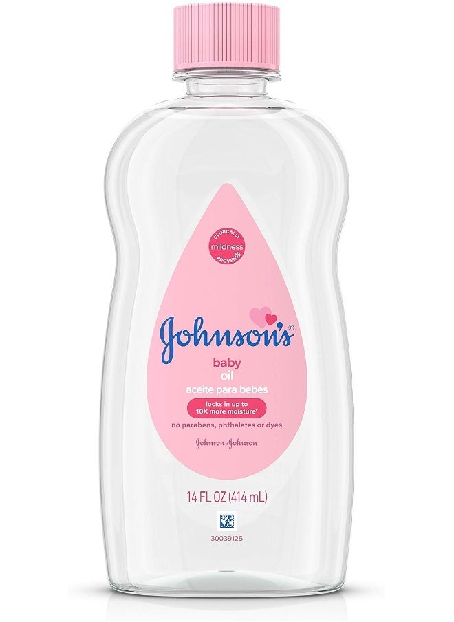 Johnson & Johnson Baby Oil, Original for Kids - 14 oz