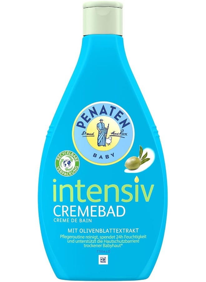 PENATEN Intensive Cream Bath (400 ml), Gentle Cleansing Baby Bath, Nourishing Bath Additive & Baby Care Bath in Recyclable Packaging, Moisturising Baby Bath Additive for Dry Baby Skin