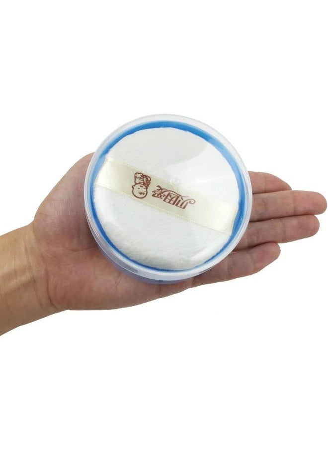 Topwon 3.5'' Baby After-Bath Powder Puff Kit Container Dispensor Case with Sifter | BPA Free (1 Packed)