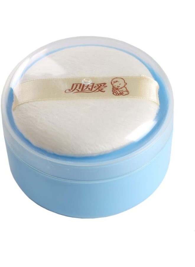 Topwon 3.5'' Baby After-Bath Powder Puff Kit Container Dispensor Case with Sifter | BPA Free (1 Packed)