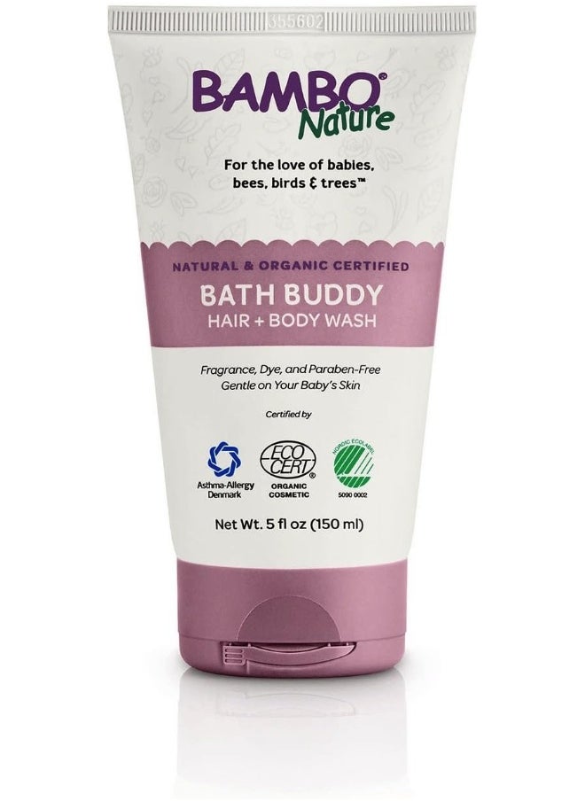 Bambo Nature Bath Buddy Hair & Body Wash, 5 fl oz, 6 Tubes/Case