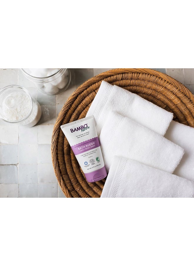 Bambo Nature Bath Buddy Hair & Body Wash, 5 fl oz, 6 Tubes/Case