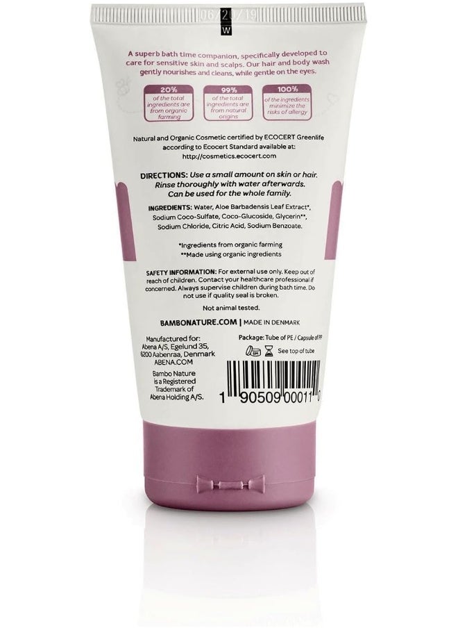 Bambo Nature Bath Buddy Hair & Body Wash, 5 fl oz, 6 Tubes/Case