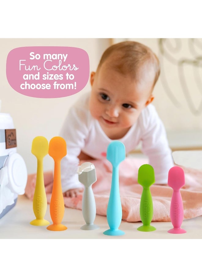 Baby Bum Brush, Original Diaper Rash Cream Applicator, Soft Flexible Silicone Brush, Unique Gift + Mini Diaper Rash Cream Applicator with Travel Case