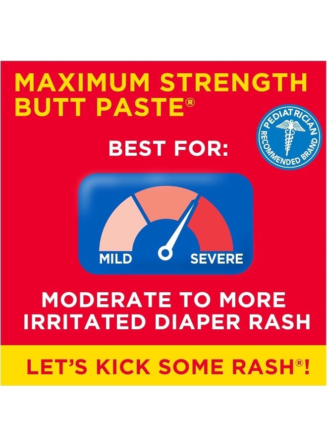 Boudreaux's Butt Paste Maximum Strength Diaper Rash Cream, Ointment for Baby, 2 oz Tube & 14 oz Jar
