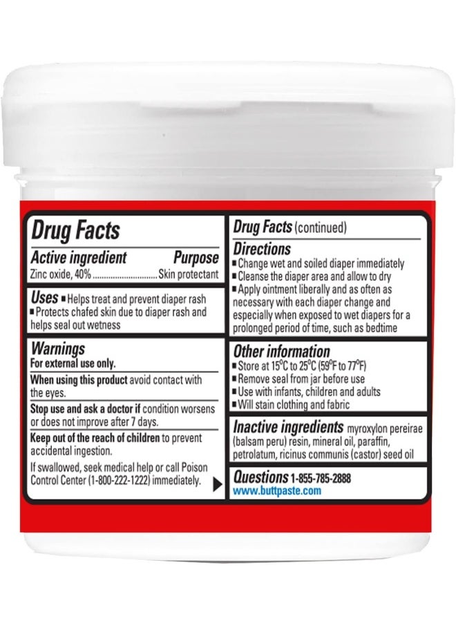 Boudreaux's Butt Paste Maximum Strength Diaper Rash Cream, Ointment for Baby, 2 oz Tube & 14 oz Jar