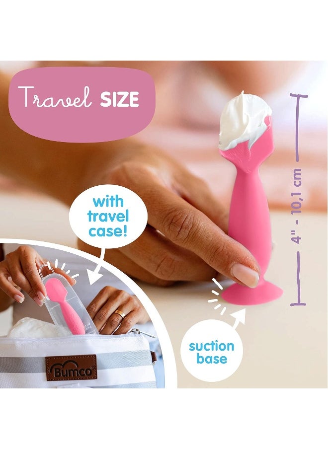 Baby Bum Brush Bumco Diaper Cream Brush - Mini with Travel Case
