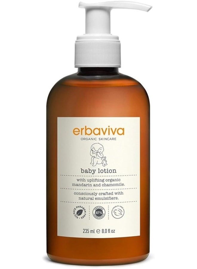 erbaviva Organic Baby Lotion, 8 Fl Oz