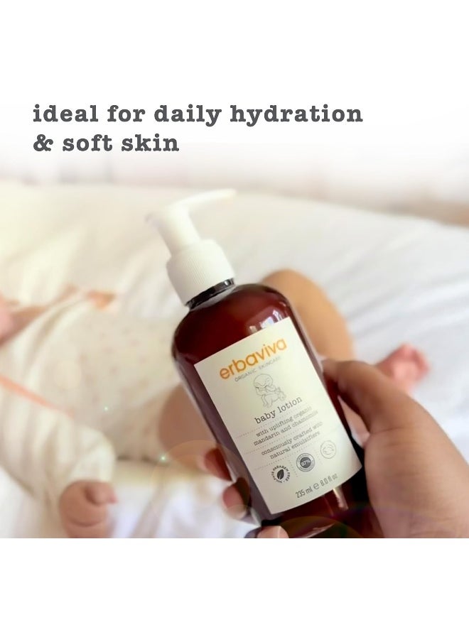 erbaviva Organic Baby Lotion, 8 Fl Oz