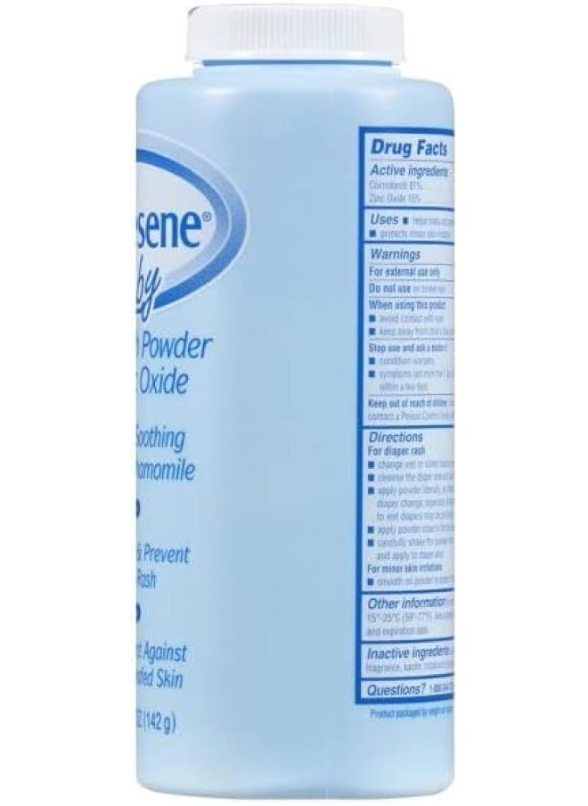 Caldesene Baby Cornstarch Powder With Zinc Oxide 5 oz (Pack of 4)