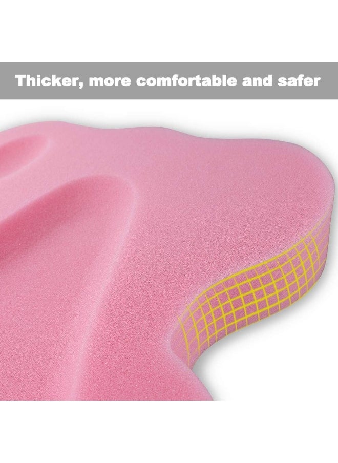 HALLO Soft Infant Bath Sponge Anti Bacterial And Skid Proof Baby Bath Mat Newborn Odor Free (Pink)
