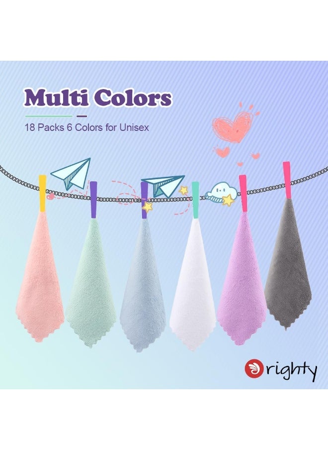 Orighty Baby Washcloths 18-Pack, Premium Microfiber Baby Bath Face Towels, Super Soft and Absorbent Baby Towels for Newborn, Infants and Toddlers, Natural Baby Wipes for Delicate Skin, 9x9 Inch
