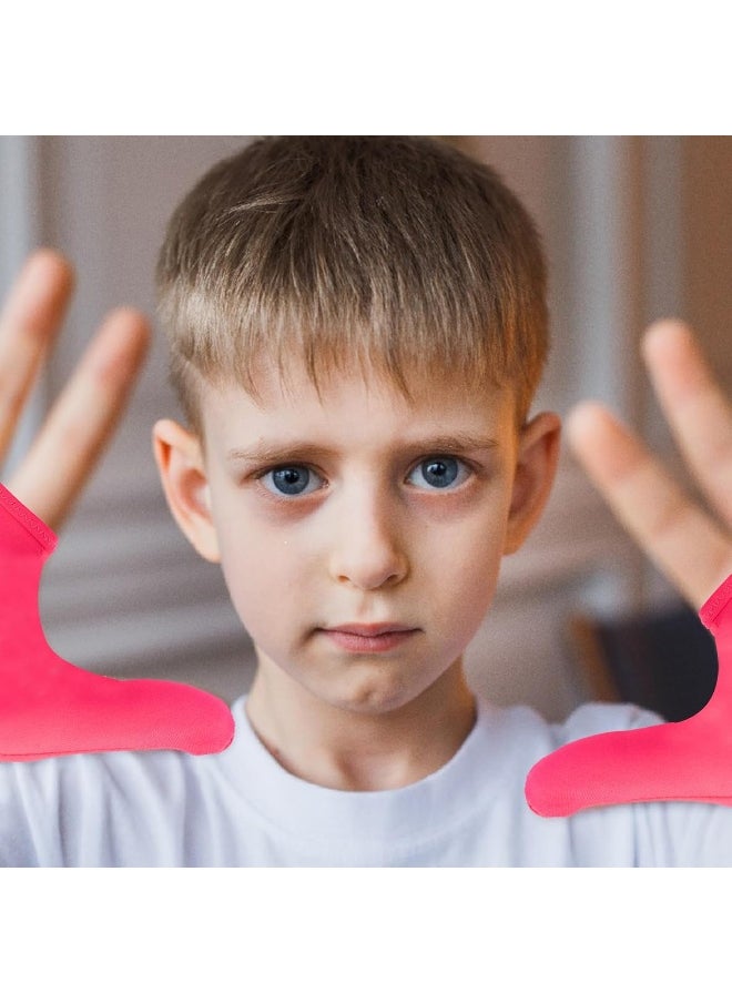 Yxmeiguo 4pcs Thumb Sucking Guard Gloves Kids Anti Thumb Sucking Glove Chewy Compression Thumb Sucking Stop Nail Biting Finger Biting Glove for Kids Thumb Guard for Ages 5-12