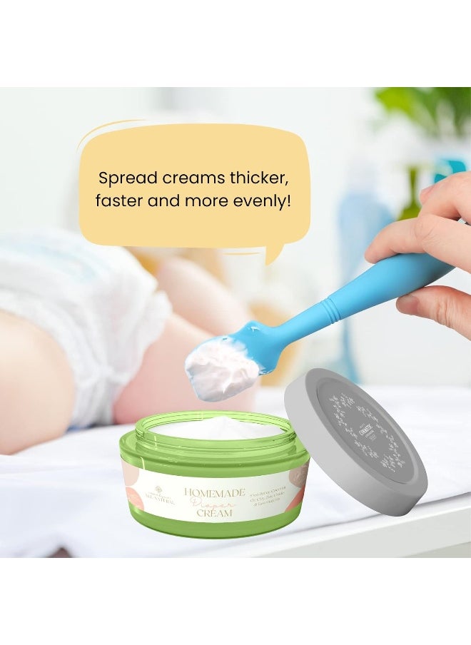 3 Pack Baby Diaper Cream Brush, Diaper Cream Spatula Applicator Silicone Baby Butt Paste Spatula for Babies, Newborn