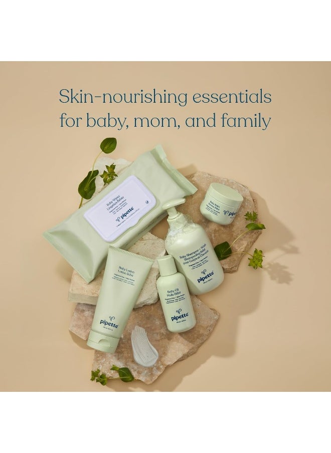 Pipette Baby Lotion - Fragrance Free, Hydrates & Nourishes Sensitive Skin, Baby Essentials for Newborn, Renewable Plant-Derived Squalane, 5.7 fl oz