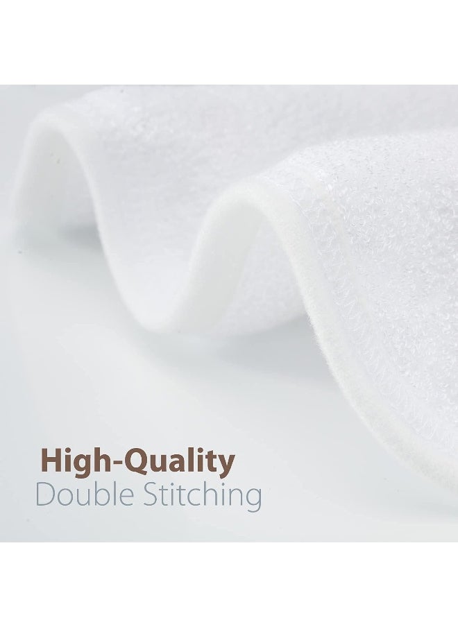MINIBOO Premium Baby Washcloths - Extra Soft and Absorbent Newborn Bath Face Towel - Bamboo Washcloths for Sensitive Skin - Natural Reusable Baby Wipes - Suitable for Baby Gifts